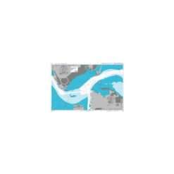 British Admiralty Nautical Chart 2813 Hampton Roads and Newport News