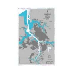 British Admiralty Nautical Chart 2814 Norfolk Harbor and Elizabeth River