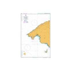 British Admiralty Nautical Chart 2832 Punta Salinas to Punta Beca including Isla de Cabrera