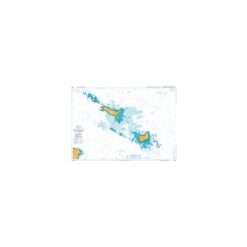 British Admiralty Nautical Chart 2835 Approaches to the Iles de Houat & de Hoedic