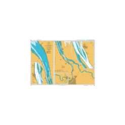 British Admiralty Nautical Chart 3068 La Gironde, La Garonne and La Dordogne
