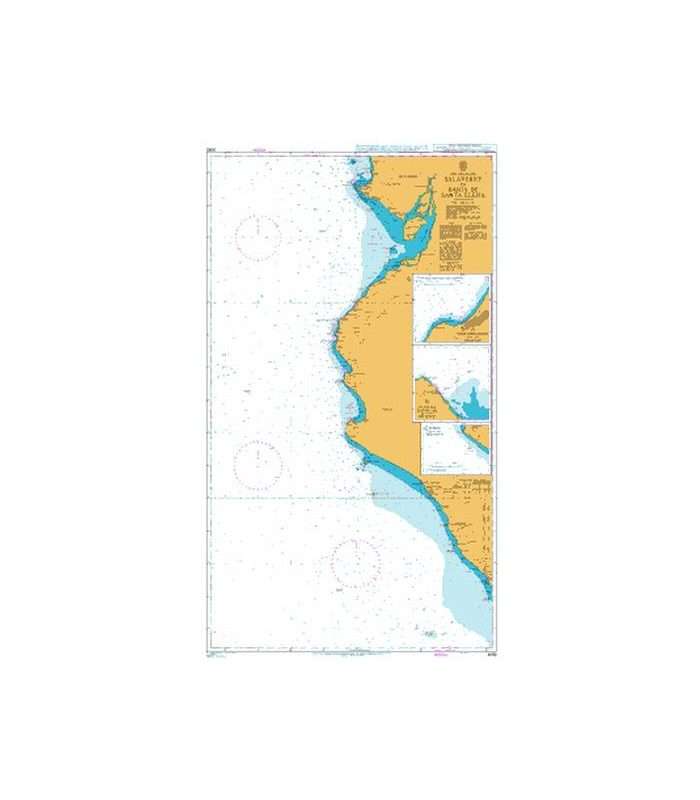 British Admiralty Nautical Chart 3092 Salaverry to Bahia de Santa Elena