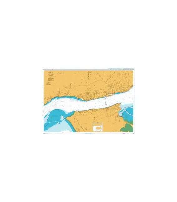 British Admiralty Nautical Chart 3221 Lisboa-Paco de Arcos to Terreiro do Trigo