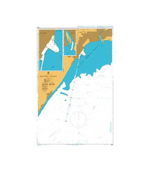 British Admiralty Nautical Chart 3303 Approaches to Mariupol'