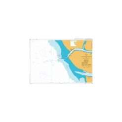 British Admiralty Nautical Chart 3321 Entrances to Escravos and Forcados Rivers