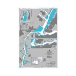 British Admiralty Nautical Chart 3457 New York Arthur Kill, Kill Van Kull and Newark Bay