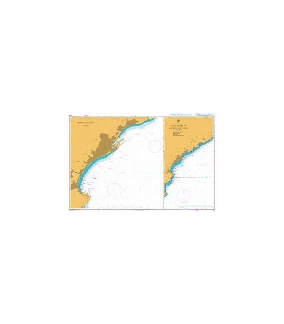 British Admiralty Nautical Chart 351 Ports in the Gulf of Genoa