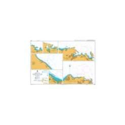 British Admiralty Nautical Chart 3518 Ports and Anchorages on the North East Coast of Oman