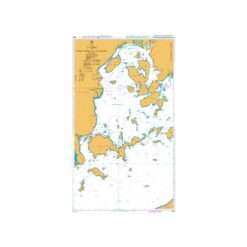 British Admiralty Nautical Chart 3602 Ya Shima to Naka Shima and Hiroshima