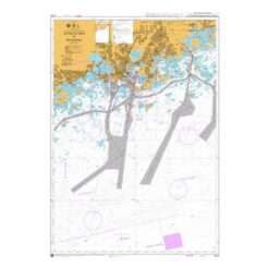 British Admiralty Nautical Chart 3818 Approaches to Helsinki