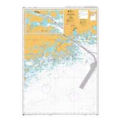 British Admiralty Nautical Chart 3820 Approaches to Inkoo