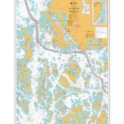 British Admiralty Nautical Chart 3828 Kaurissalo to Norrskata