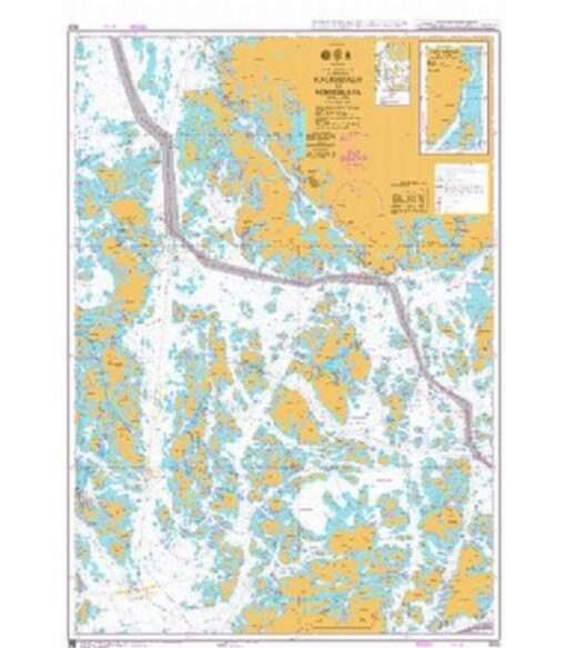 British Admiralty Nautical Chart 3828 Kaurissalo to Norrskata