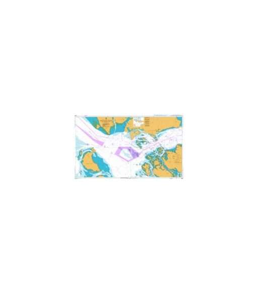 British Admiralty Nautical Chart 3833 Singapore Strait Western Part