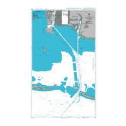 British Admiralty Nautical Chart 3841 Pascagoula Harbor