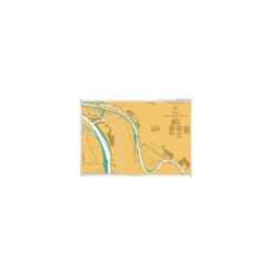 British Admiralty Nautical Chart 3845 Abadan to Jazirat Umm at Tuwaylah