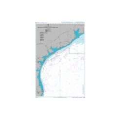 British Admiralty Nautical Chart 3849 Brazos Santiago to Galveston Bay