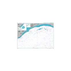British Admiralty Nautical Chart 3854 Freeport to Calcasieu Pass