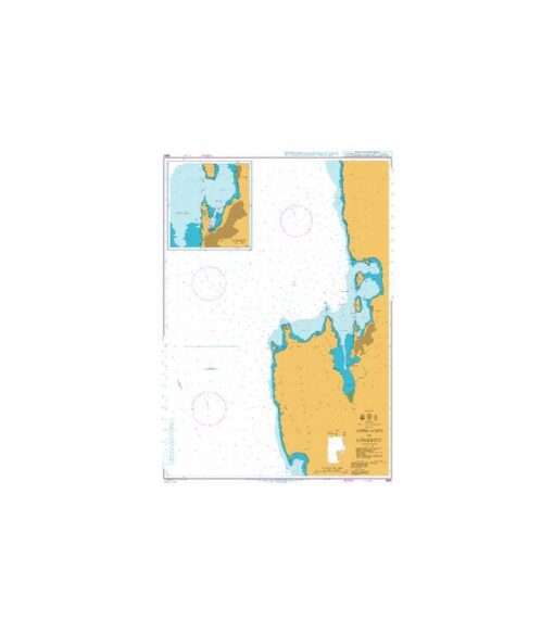 British Admiralty Nautical Chart 3861 Approaches to Luderitz
