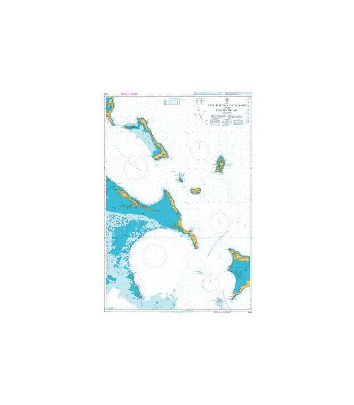 British Admiralty Nautical Chart 3913 Crooked Island Passage and Exuma Sound