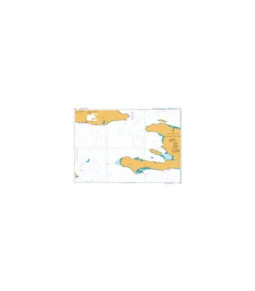 British Admiralty Nautical Chart 3935 Windward Passage and Southern Approaches