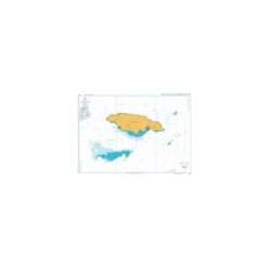 British Admiralty Nautical Chart 3936 Approaches to Jamaica