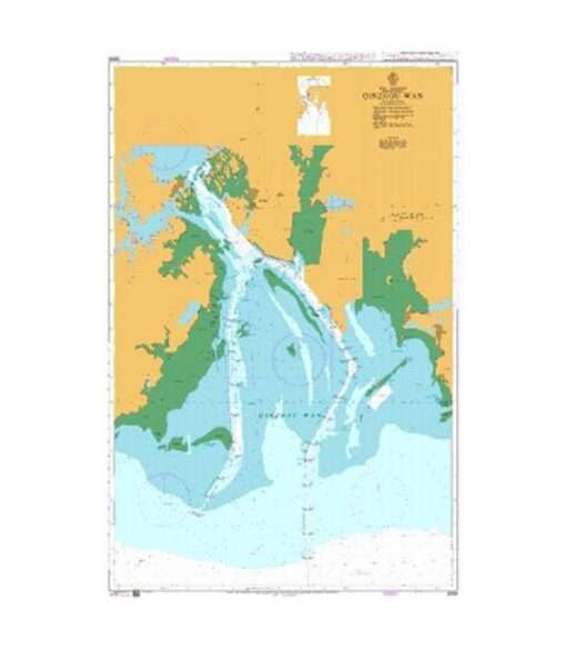 British Admiralty Nautical Chart 3999 Qinzhou Wan