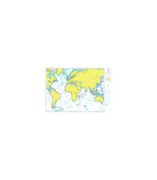British Admiralty Nautical Chart 4001 A Planning Chart for the Atlantic and Indian Oceans