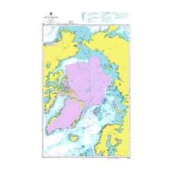 British Admiralty Nautical Chart 4006 A Planning Chart for the Arctic Region