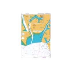 British Admiralty Nautical Chart 4038 Johor Strait Western Part