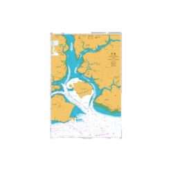 British Admiralty Nautical Chart 4043 Kuala Johor and Sungai Johor