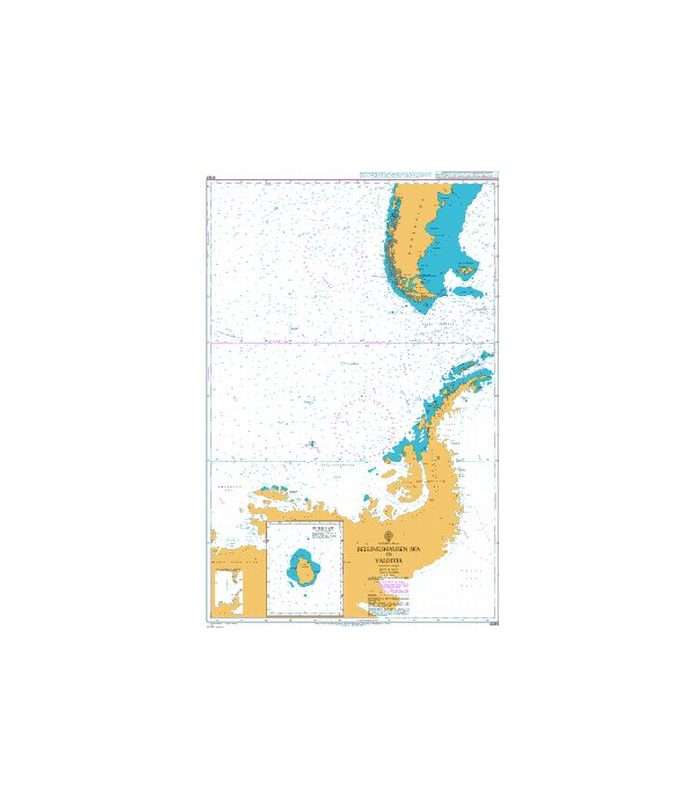 British Admiralty Nautical Chart 4063 Bellingshausen Sea to Valdivia