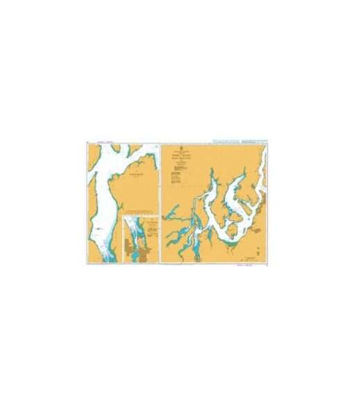 British Admiralty Nautical Chart 51: United States – West Coast, Washington, Puget Sound, Point Defiance to Olympia