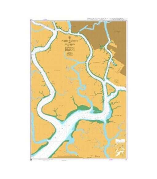 British Admiralty Nautical Chart 510 Puerto Maritimo de Guayaquil