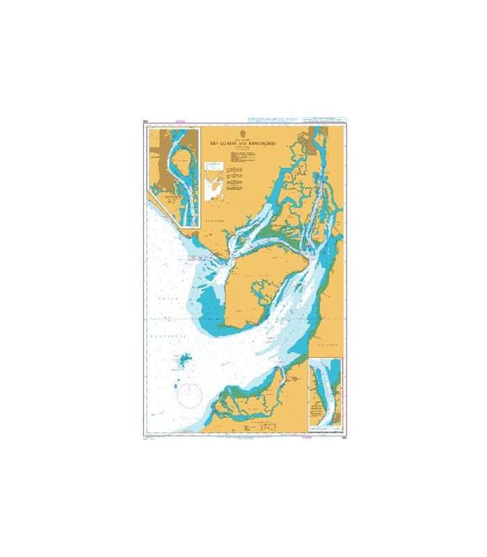 British Admiralty Nautical Chart 586 Outer Approaches to Guayaquil