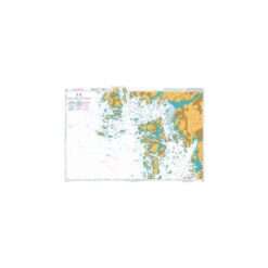 British Admiralty Nautical Chart 858 Approaches to Goteborg