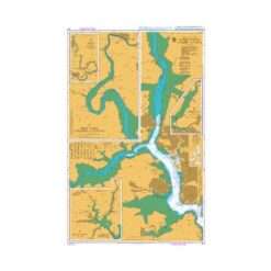 British Admiralty Nautical Chart 871 Rivers Tamar Lynher and Tavy