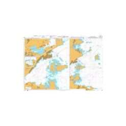 British Admiralty Nautical Chart 956 Gavle and Approaches