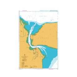 British Admiralty Nautical Chart 975 Approaches to Surabaya