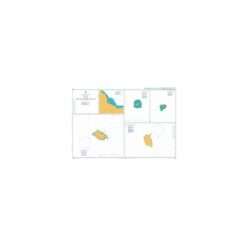British Admiralty Nautical Chart 991 Plans in the South Pacific Ocean