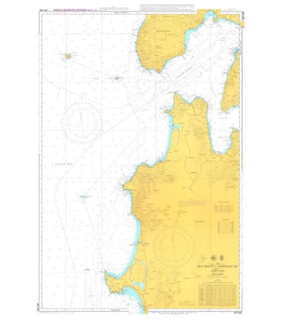 Japanese Chart JP1195 Oga Hanto to Hakodate Ko