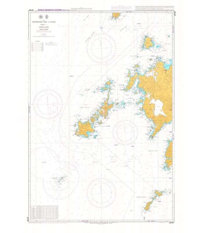 Japanese Chart JP187 Northwestern Part of Kyushu