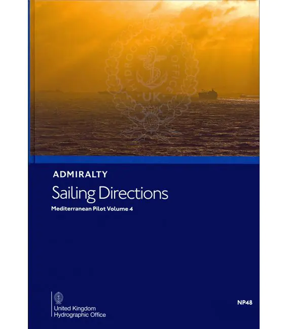 NP48 Admiralty Sailing Directions Mediterranean Pilot, Vol. 4, 18th Edition 2019