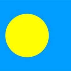 Palau Flag 3×5 Feet