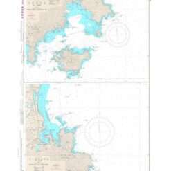 Japanese Chart W191B Approaches to Kitaura Ko, Totoro Ko and Approaches