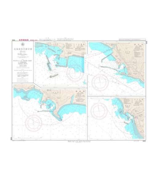 Japanese Chart W30 Plans on the South Coast of Hokkaido
