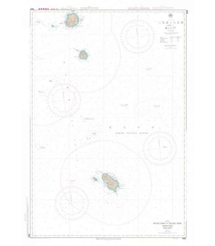 Japanese Chart W60 Miyake Shima to Hachijo Shima
